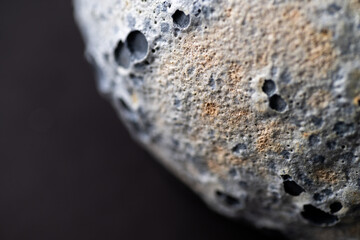 Close up of Textured Light and Dark Gray Texture that Looks Like Moon Surface