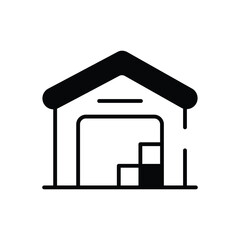 Warehouse vector icon