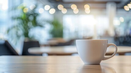 Fototapeta premium cup of tea to the desk in the office