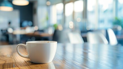 cup of tea to the desk in the office
