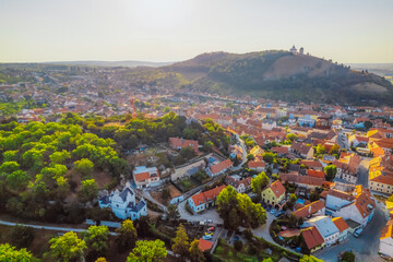 Mikulov Castle in Mikulov in South Moravia, Czech Republic. Most important castles in South Moravia