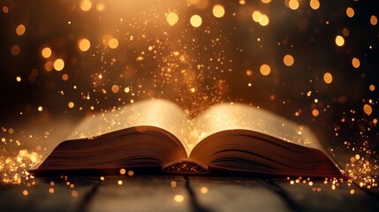 A wondrous journey through the pages of an open book.