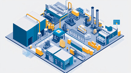 Obraz premium Monitoring factory machines with IoT systems to maximize uptime and improve overall production efficiency