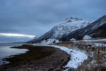 Coast of the Norwegian sea, Kongsvika, Norway