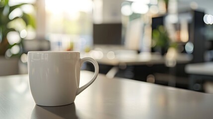 cup of tea to the desk in the office