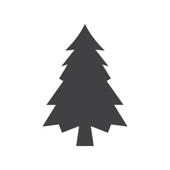 christmas tree icon Vector logo outline