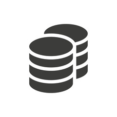 Database icon Vector logo outline
