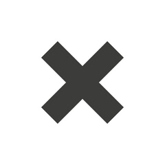 Delete icon Vector logo outline