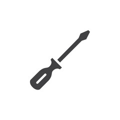 Screwdriver icon Vector logo outline