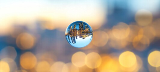 Cityscape in a Crystal Ball: A Miniature World