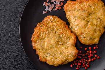 Delicious fried pork or chicken chops breaded with salt and spices