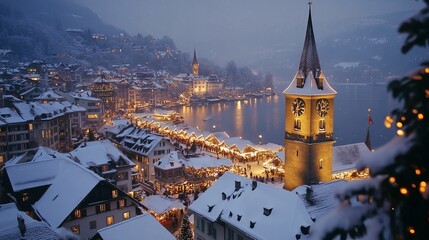 Christmas bazaar in town