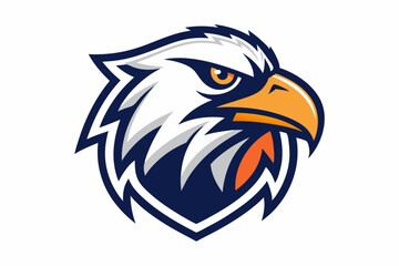 Eagle mascot logo vector illustration