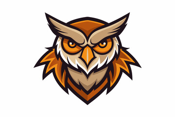 Owl mascot logo vector illustration