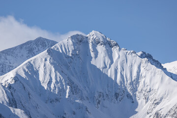 Imbachhorn schneebedeckt, Pinzgau, Landschaft.