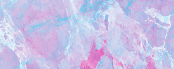 Background and texture of purple marble. Marbled background banner panorama design and trendy ethereal light blue, pink and purple alcohol ink abstract background modern graphic design. 