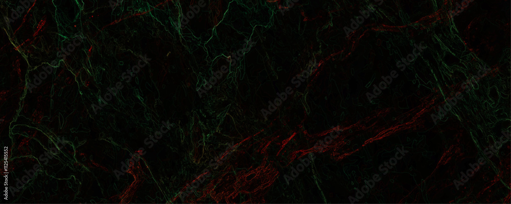 Wall mural beautiful abstract dark red marble on black background. dark red and green marble texture background
