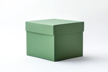 Fototapeta premium Isolated Green Container on White Background - Perfect for Packer or Storage Needs