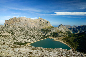 Puig Major 1436 metres. Soller, Cúber reservoir. Serra de Tramuntana. Mallorca. Balearic Islands....
