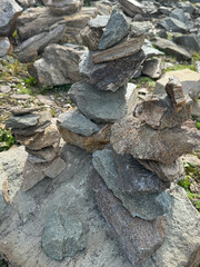 Stones in mountains