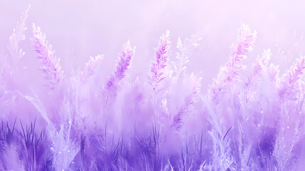 Fototapeta premium Muted lavender frost with a crystalline design. Frosted. Illustration
