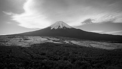 Dramatic Mount Fuji pano