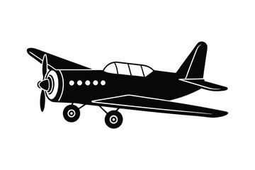 Playful Airplane Vector Illustration for Travel and Aviation Design