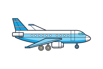 Playful Airplane Vector Illustration for Travel and Aviation Design