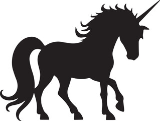 unicon design icon symbol horse Unicorn logo icon, vector illustration design