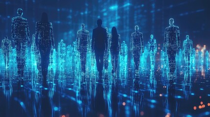 Business Network Concept: Group of Businessperson, Teamwork, Human Resources