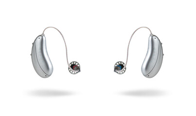 Pair of headphones that improve listening experience on transparent background