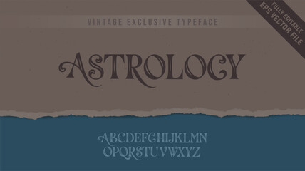 Editable Vector Vintage Alphabet Font Set. Fully Customizable Retro-Inspired Classical Typography for Unique Creative Projects and Professional Design Use