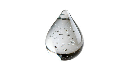 Clear Water Droplet Close Up in Minimalist Nature Setting