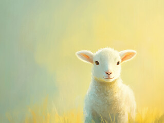 Fototapeta premium sheep and lamb