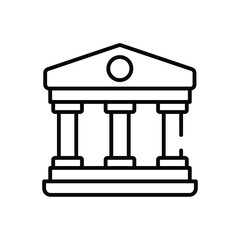 Court House vector icon