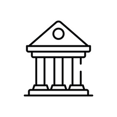 Bank vector icon