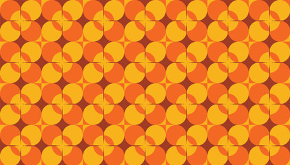 Abstract geometric background. Seamless geometric pattern combination of orange colors