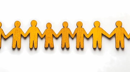 Abstract illustration of human shapes intertwined in a circle, emphasizing harmony, collaboration, and the spirit of teamwork.