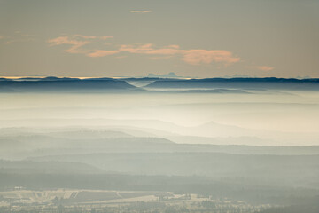 Nebel vor den Alpen