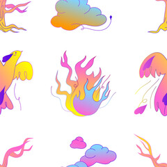 Fototapeta premium pattern illustration cartoon pattern for pattern illustration