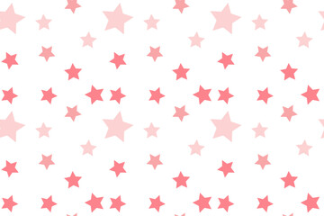 Isolated background Pink stars Seamless vector pattern for textile Wraping papper cards wallpaper baby gir children Perfect kids fabric Simple Abstract Starry Print Fabric Textile Decoration packaging