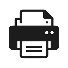 printer icon vector illustration
