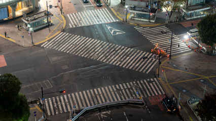 Shibuya Tokyo Japan empty crossing at night