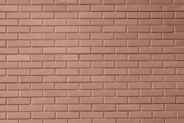 Fototapeta premium Brick wall texture background neatly arranged. Demonstrating color of 2025 year mocha mousse