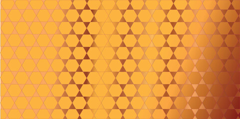 Orange beautiful hexagons abstract background 
