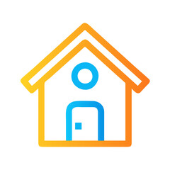 home icon on a white background
