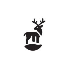  Elegant deer form icon design © nandod21