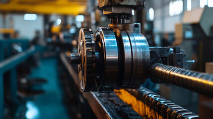 Naklejka premium Real-time predictive analytics using IoT-enabled machinery to forecast maintenance needs and avoid production downtime
