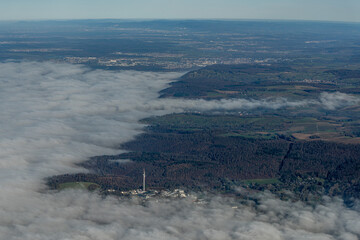 Nebel im Rheintal am Schwarzwald