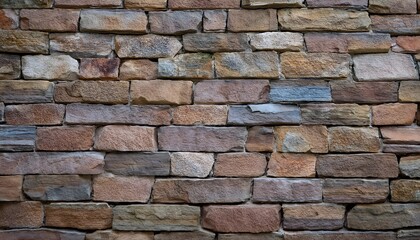 A detailed image capturing the rich textures of a rustic stone wall. The arrangement of stones showcases natural colors and patterns, creating a sense of history and architectural charm.